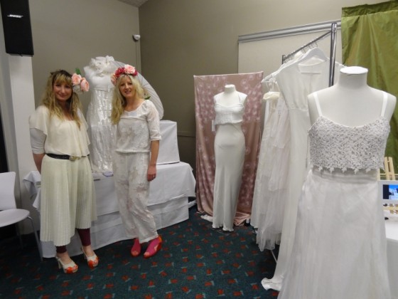 The beautiful ladies from Mercy Belle wowed the crowds with their gorgeous wedding dresses – newly launched and totally stunning