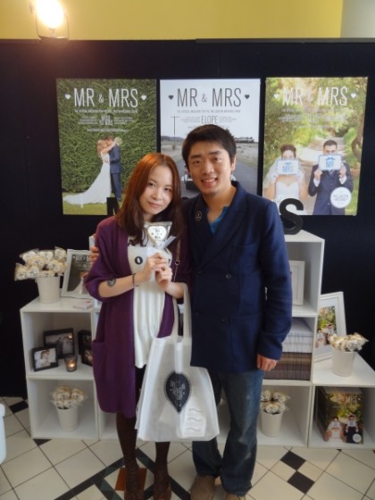 A very sweet couple who visited our stand early in the day