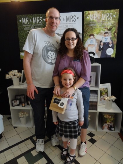 Proud Antipodes Prize Winners! This wedding will be a family affair with the flower girl looking forward to her important job