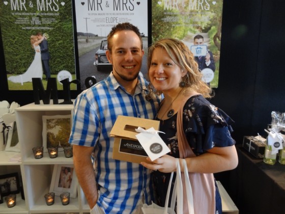 A most lovely couple who won their prize via our Facebook competition in the days leading up to the show